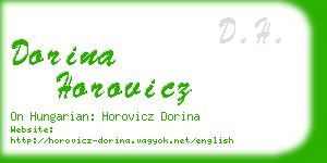 dorina horovicz business card
